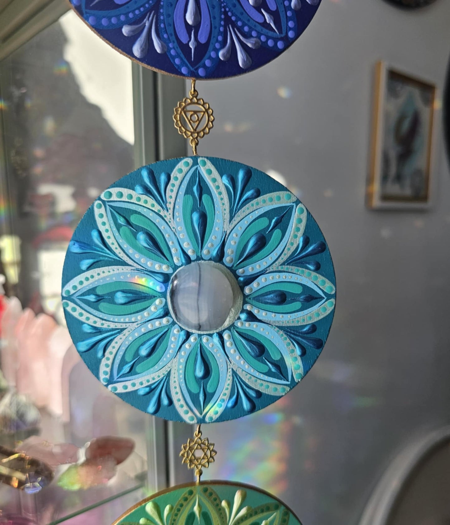 Bannière des 7 Chakra sur bois ✨