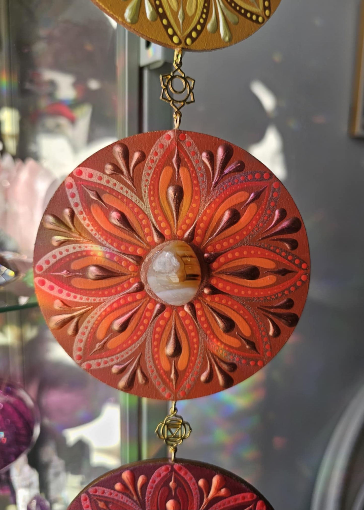 Bannière des 7 Chakra sur bois ✨