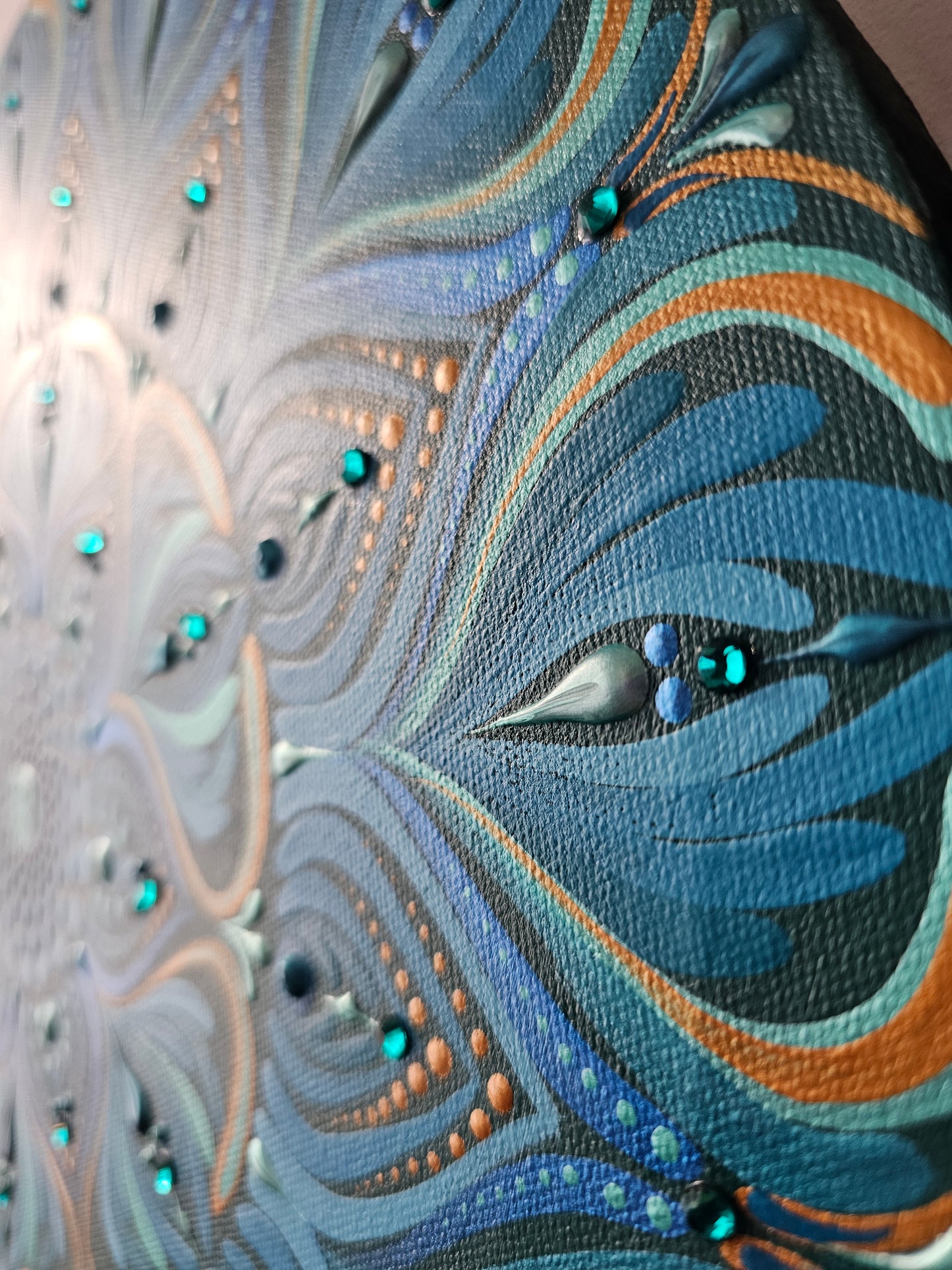 Mandala 16 pouces sur toile