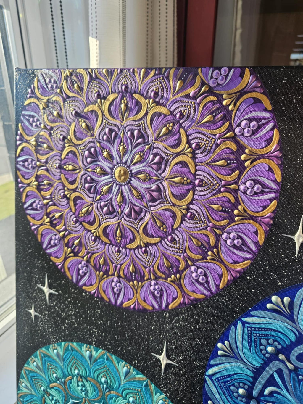 Cosmic Chakra Symphony. Display at the Holistic Harmony Center.