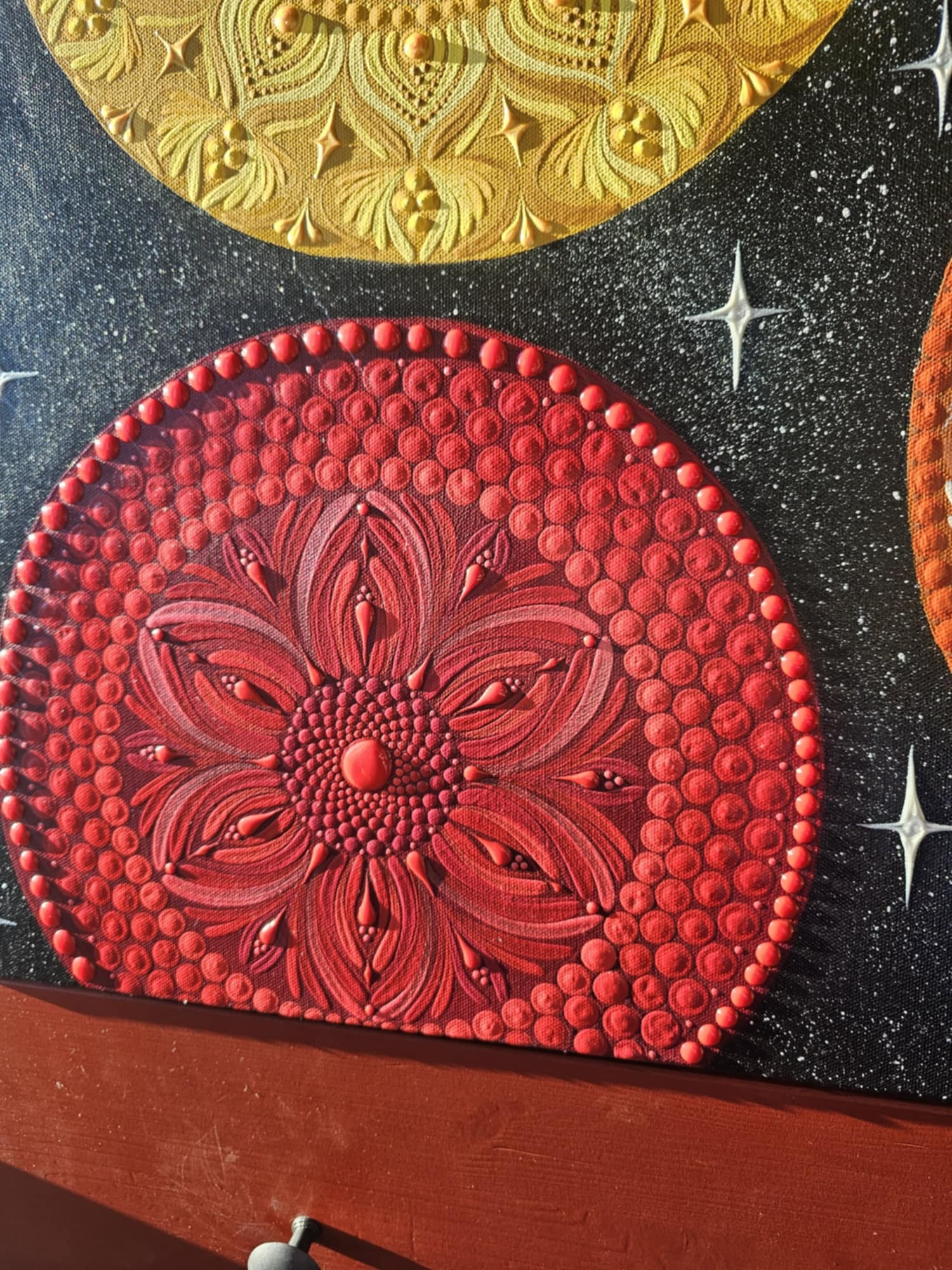 Cosmic Chakra Symphony. Display at the Holistic Harmony Center.