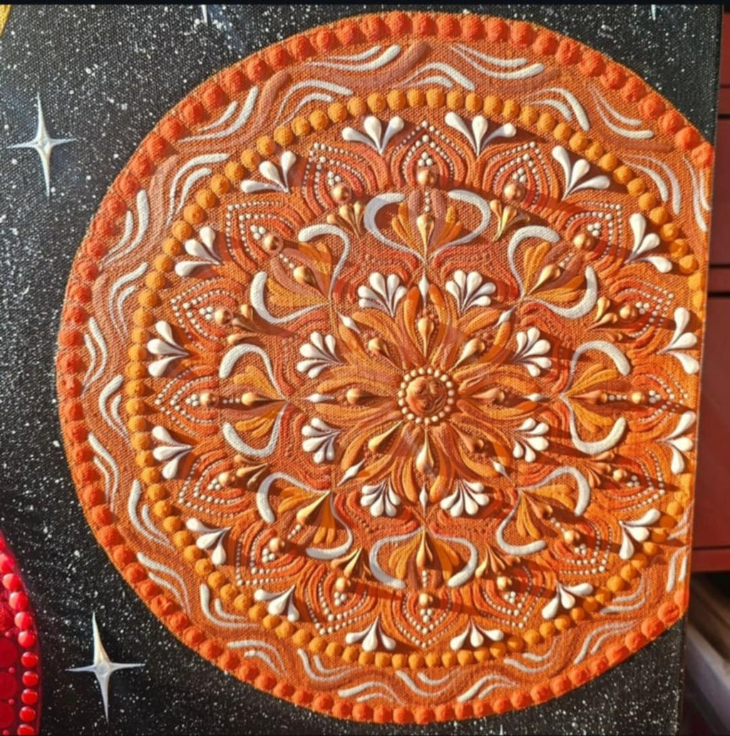 Cosmic Chakra Symphony. Display at the Holistic Harmony Center.