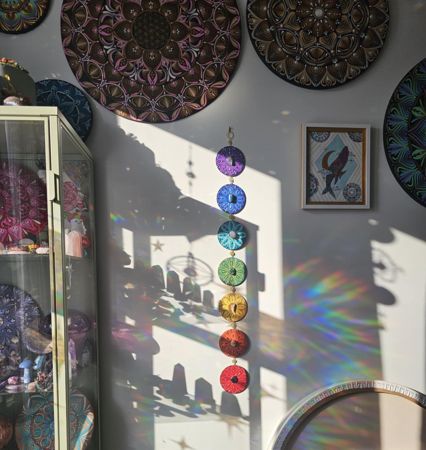 Bannière des 7 Chakra sur bois ✨