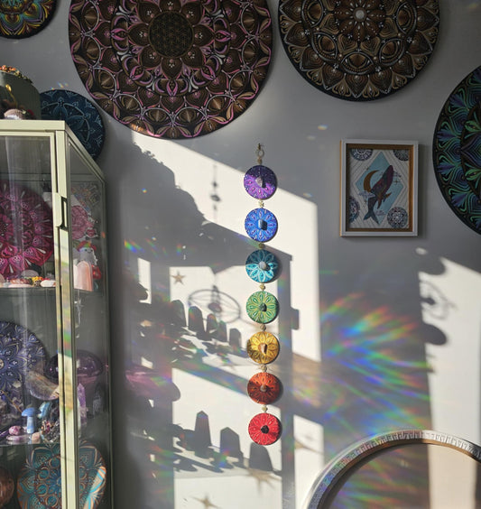 Bannière des 7 Chakra sur bois ✨