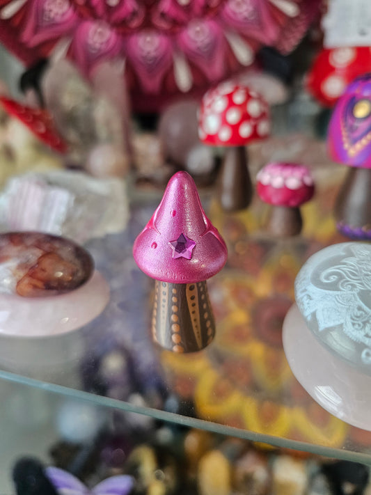 Champignon étoile rose 🍄🩷✨