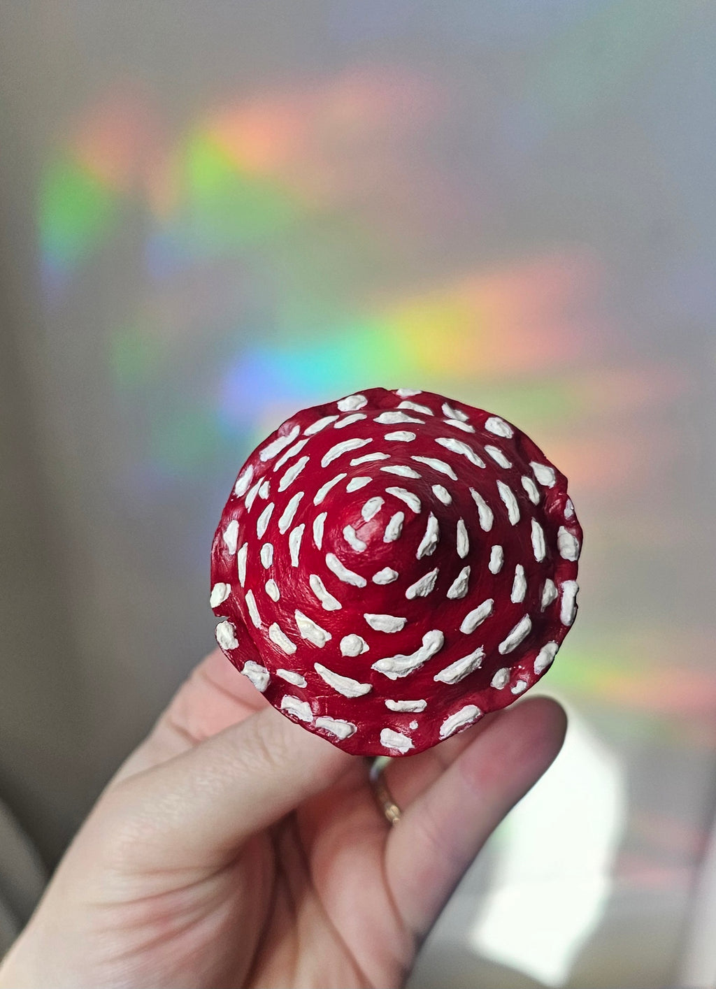 Champignon sculpté avec pâte texturante 🍄