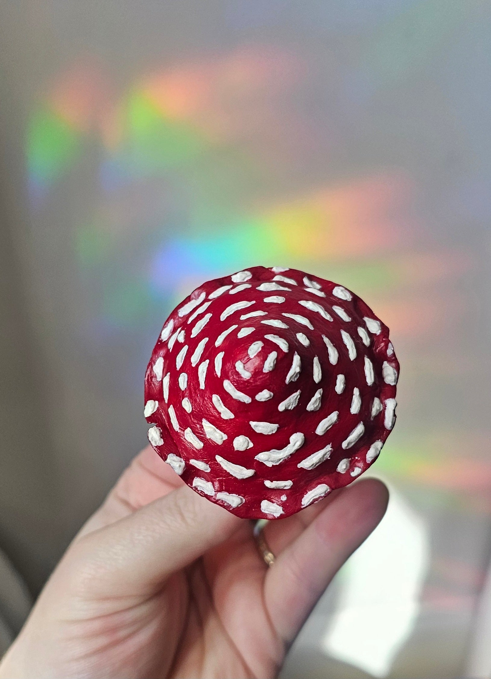 Champignon sculpté avec pâte texturante 🍄